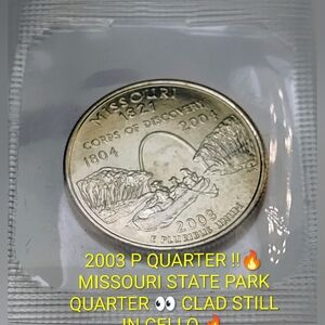 2003 Missouri State Park Quarter CLAD IN CELLO